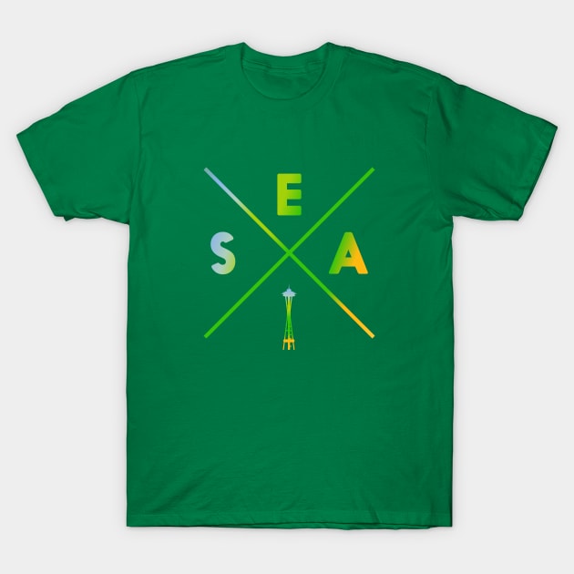 Seattle Color Pop T-Shirt T-Shirt by graphiczen